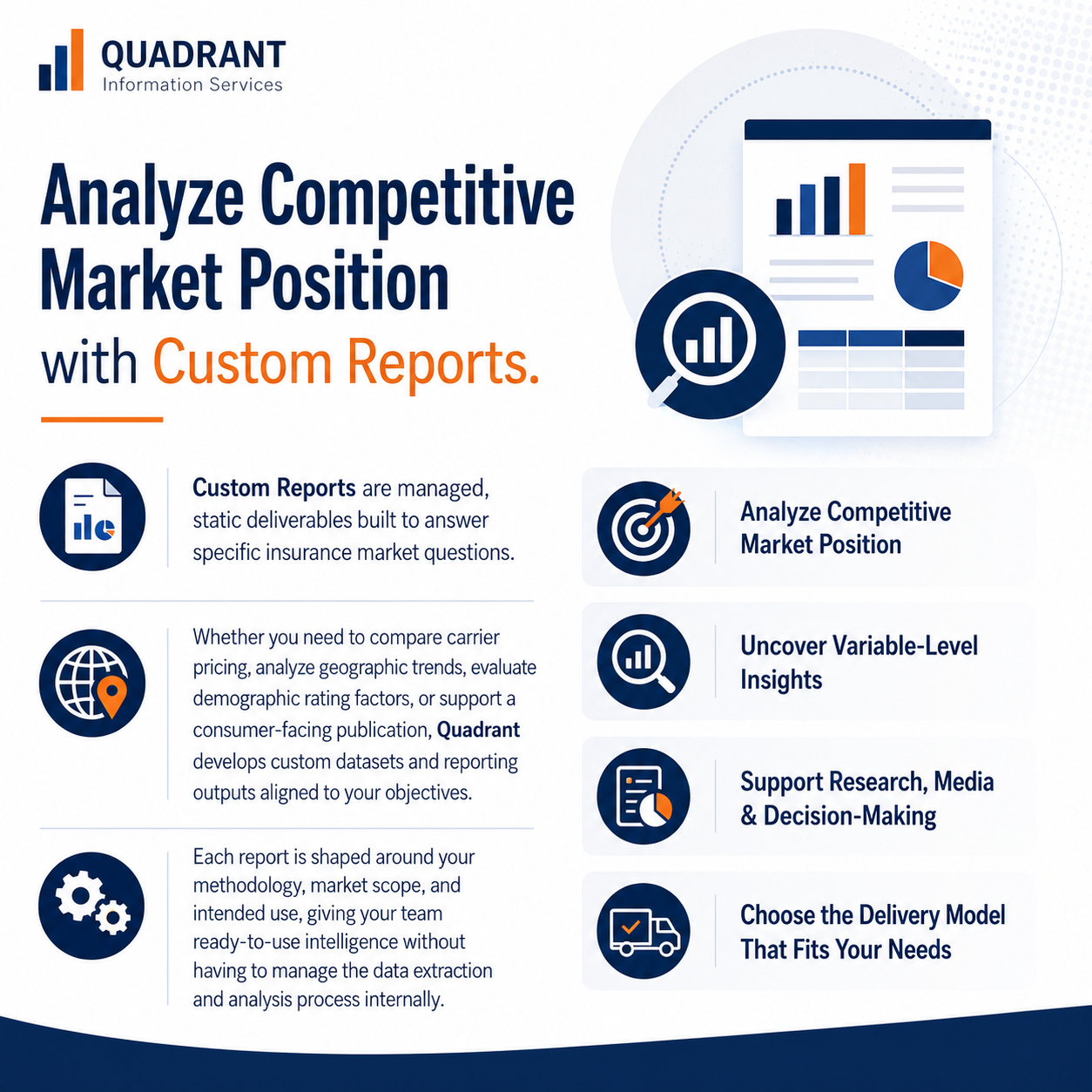 Custom Insurance Data reporting